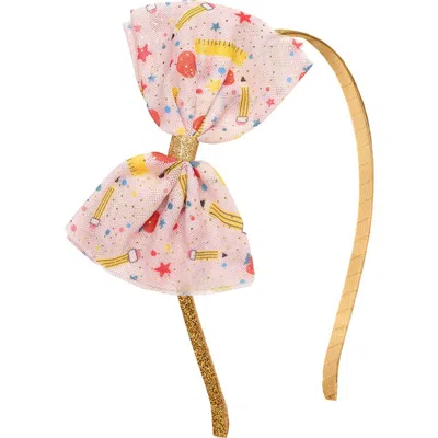 Sweet Wink Babies'  School Days Tulle Bow Headband In Multi