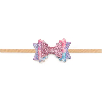 Sweet Wink Sparkling Mermaid Bow Baby Headband In Multi