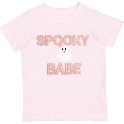 Sweet Wink Kids'  Spooky Babe Patch Halloween Short Sleeve T-shirt In Pink