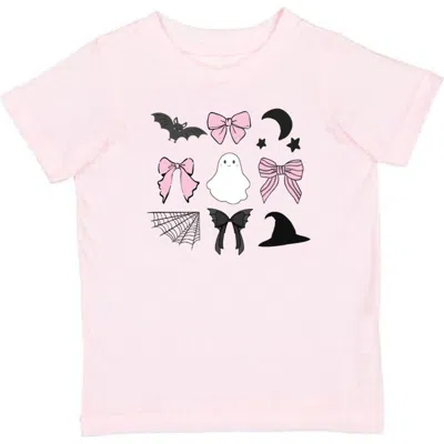 Sweet Wink Babies'  Spooky Bow Halloween Short Sleeve T-shirt In Pink