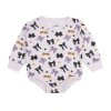 Sweet Wink Spooky Bows Halloween Long Sleeve Romper In Multi