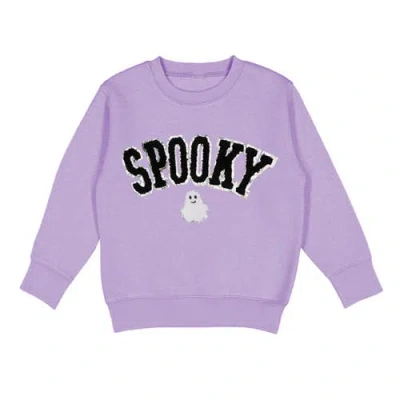 Sweet Wink Kids'  Spooky Ghost Patch Halloween Sweatshirt In Multi