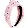 Sweet Wink Spooky Halloween Gemstone Headband In Pink