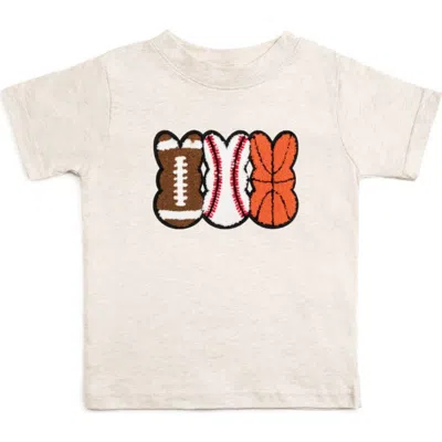 Sweet Wink Kids'  Sports Peeps Patch Easter Short Sleeve T-shirt In Gray