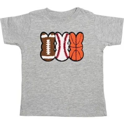 Sweet Wink Kids'  Sports Peeps Patch Easter Short Sleeve T-shirt In Grey