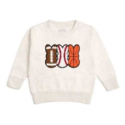 Sweet Wink Kids'  Sports Peeps Patch Easter Sweatshirt In Gray
