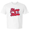 Sweet Wink Stars And Stripes Patch Adult Short Sleeve T-shirt In White