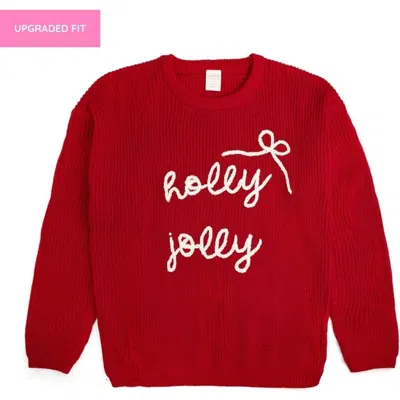 Sweet Wink Sweater In Red