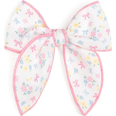 Sweet Wink Babies'  Sweet Floral Bow Clip In Pink