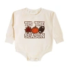 Sweet Wink Tis The Season Pumpkin Patch Long Sleeve Romper In Neutral