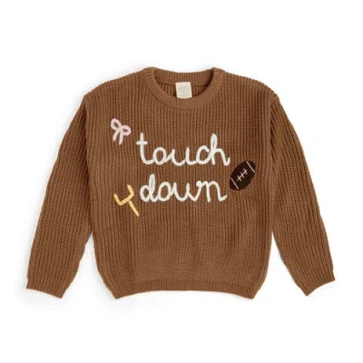 Sweet Wink Kids'  Touchdown Sweater In Brown