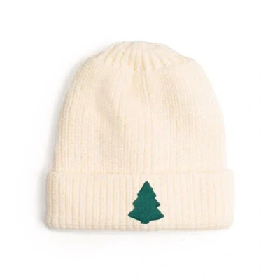 Sweet Wink Babies'  Tree Patch Christmas Beanie In Neutral