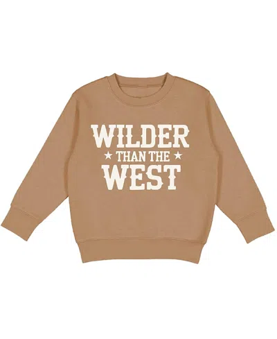 Sweet Wink Unisex Wilder Than The West Sweatshirt - Little Kid, Big Kid In Brown