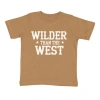 Sweet Wink Wilder Than The West Short Sleeve T-shirt In Brown
