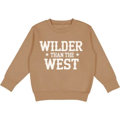 Sweet Wink Babies'  Wilder Than The West Sweatshirt In Brown