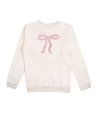 SWEET WINK WOMENS' COQUETTE BOW PATCH SWEATSHIRT