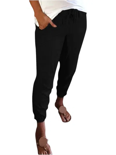 Sweetkama Casual Jogger Pants In Black