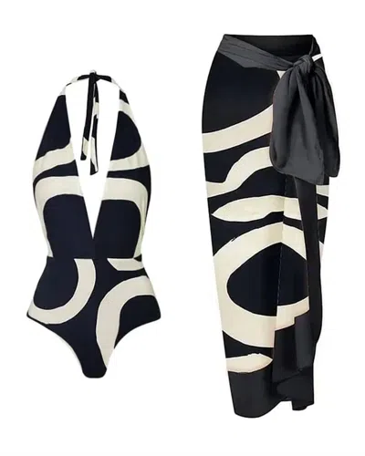 Sweetkama Women's Capri Noir Swim Set In Black
