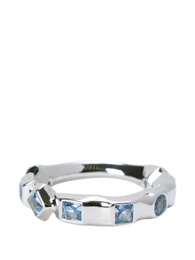 Sweetlimejuice Gem-mosaic Ring In Gray