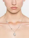Sweetlimejuice Noca Double-chain Pendant Necklace In Silver