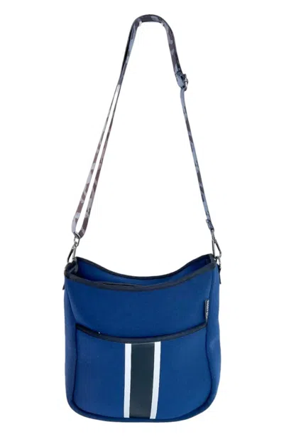 Sweettine Wholesale Women's Neoprene Crossbody Bag In Navy In Blue