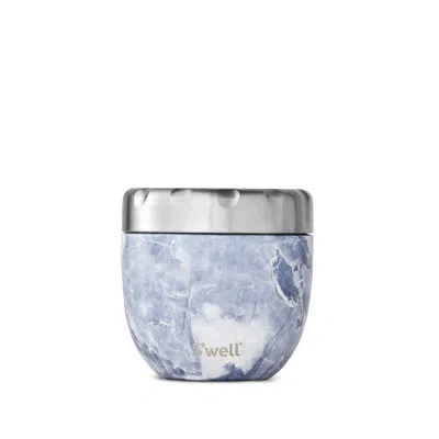 S'well Eats 2-in-1 Triple-layered Vacuum-insulated 21.5 Oz. Nesting Food Container In Blue Granite