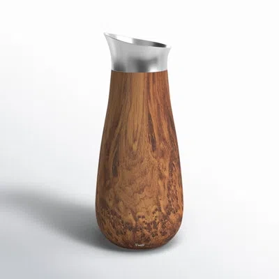 S'well Stainless Steel Triple-layered Vacuum-insulated 1.5 Liter Carafe In Teakwood