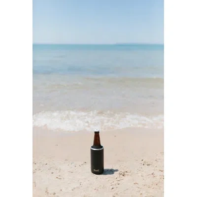 S'well Stainless Steel Triple-layered Vacuum-insulated Slim Can Chiller In Onyx Black