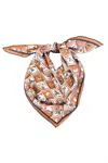 Swells Checkerboard Gameday Scarf In Rust In Multi