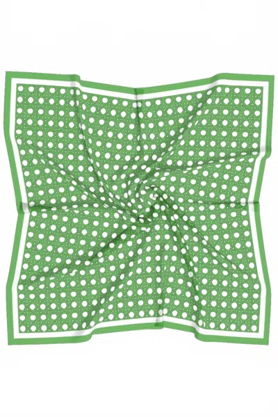 Swells Rattan Print Scarf In Kelly Green