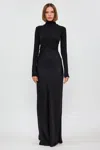S/w/f Boutique Asymmetric Split Maxi In Black