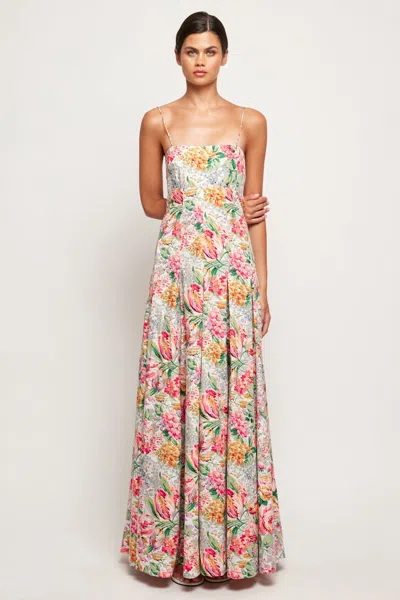 S/w/f Boutique Bandeau Spaghetti Strap Maxi In Multi