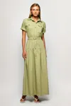 S/w/f Boutique Belted Utility Midi In Green