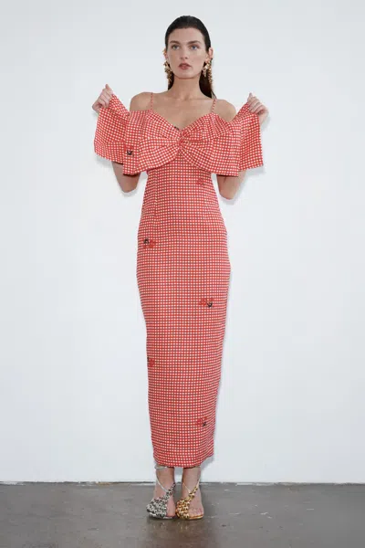 S/w/f Boutique Bow Front Midi Dress