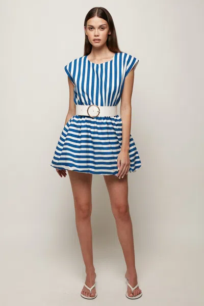 S/w/f Boutique Cap Sleeve Bubble Mini In Sand