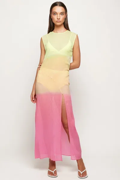 S/w/f Boutique Cap Sleeve Midi In Multi