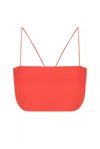 S/w/f Boutique Crop Top In Red
