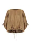 S/w/f Boutique Drawstring Parachute Top In Multi