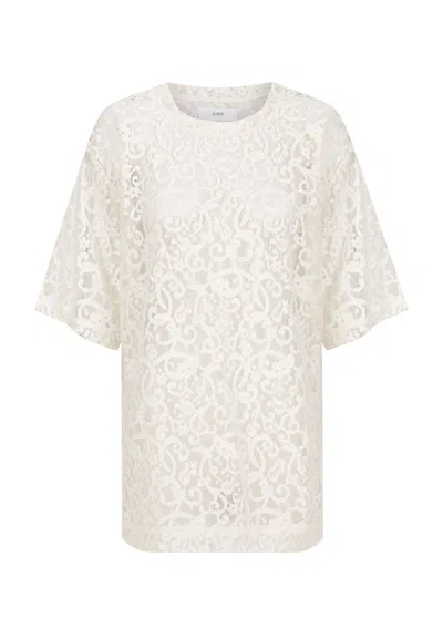 S/w/f Boutique Drop Shoulder Tee In White