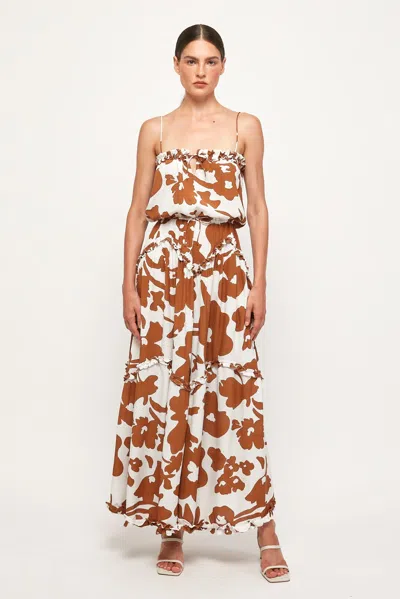 S/w/f Boutique Dynamic Dress In Brown