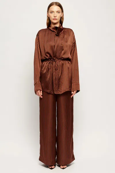 S/w/f Boutique Elastic Waist Relaxed Pant In Interluded