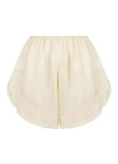 S/w/f Boutique Embroidered Short In Neutral