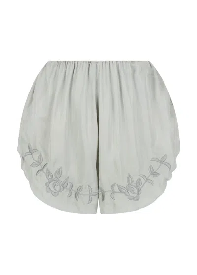 S/w/f Boutique Embroidered Short In Gray