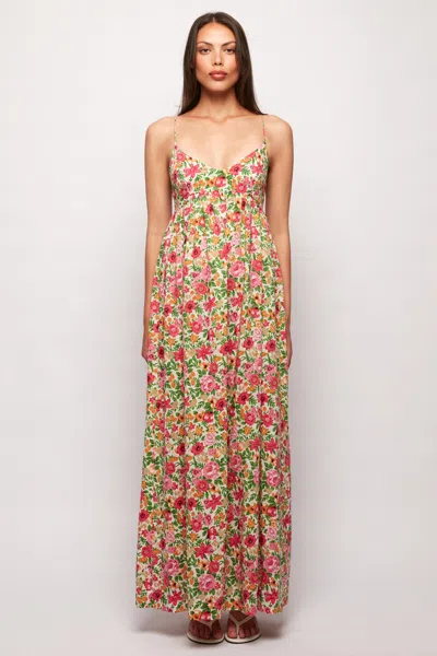 S/w/f Boutique Empire Maxi Dress In Green