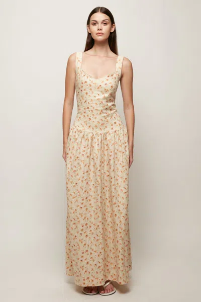 S/w/f Boutique Fitted Bodice Maxi In Neutral