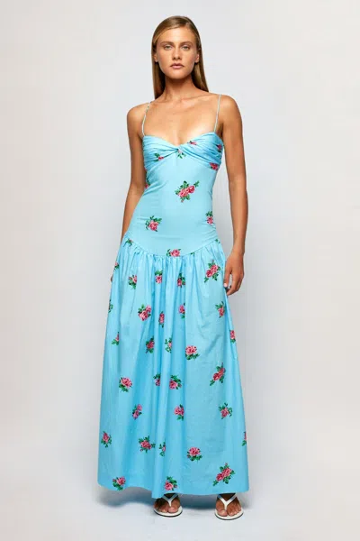 S/w/f Boutique Fitted Midi In Blue