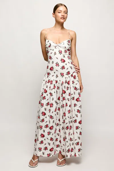S/w/f Boutique Fitted Midi Dress In White