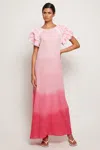 S/w/f Boutique Frill Sleeve A-line Maxi