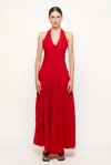 S/w/f Boutique Halter Vest Maxi In Red