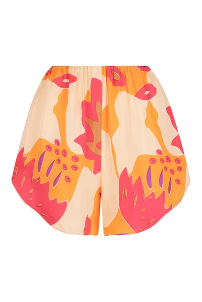 S/w/f Boutique High Waisted Short In Orange